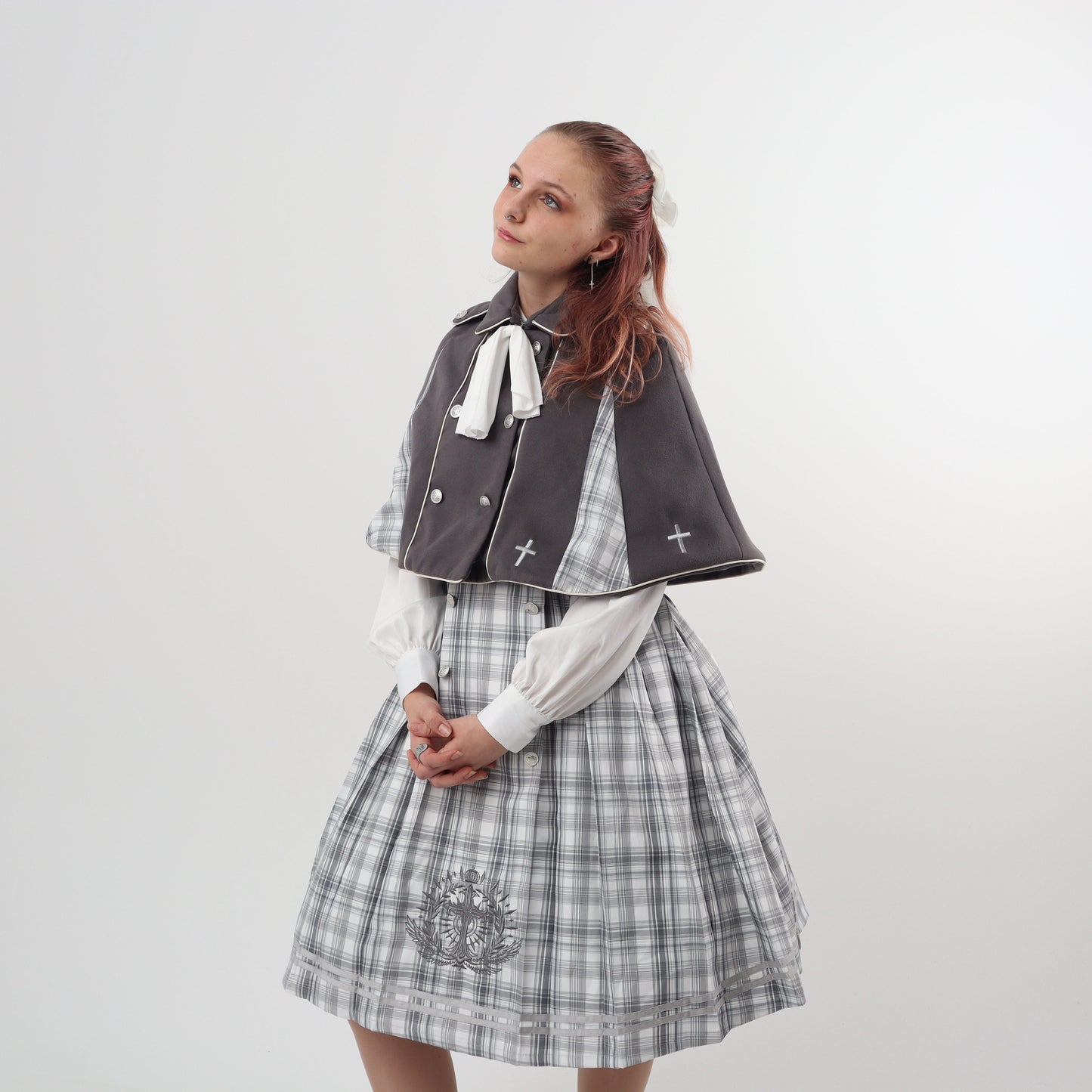 The christian school dress with cape